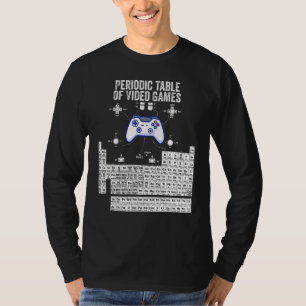 Camiseta Tabla periódica de videojuegos Elementos para juga