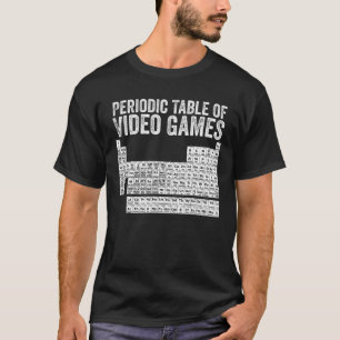 Camiseta Tabla Periódica De Videojuegos Guay Gamer Elements