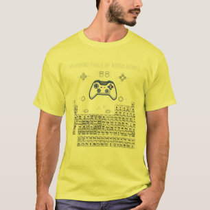 Camiseta Tabla Periódica De Videojuegos Guay Gamers Element