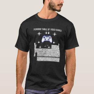 Camiseta Tabla Periódica De Videojuegos Guay Gamers Element