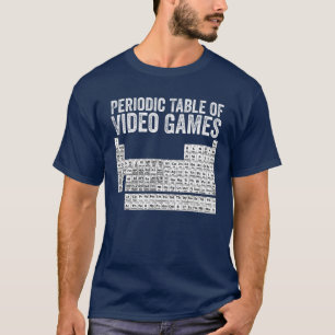 Camiseta Tabla Periódica De Videojuegos Guay Gamers Element