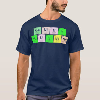 Camiseta Tabla periódica del esposo Genius