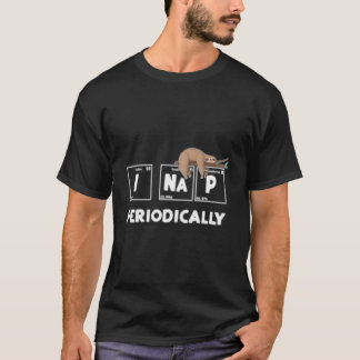 Camiseta Tabla Periódica Duermo Periódicamente Perezoso Cie