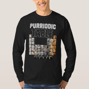 Camiseta Tabla Periódica Elementos Periódicos Gato Química