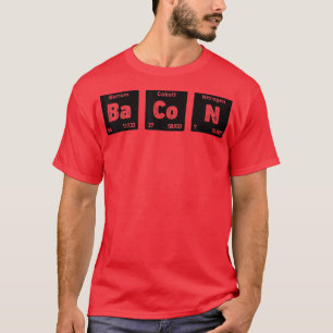 Camiseta Tabla Periódica Graciosa De Química De Ciencia Bac