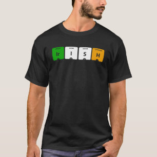 Camiseta Tabla periódica IRLANDA de elementos Ir I S H