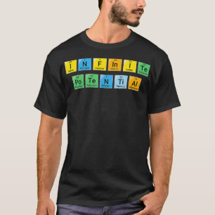 Camiseta Tabla periódica motivacional infinita potencial Wo