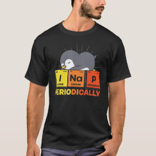Camiseta Tabla Periódica Nap Cute Dormido Animal Antártico
