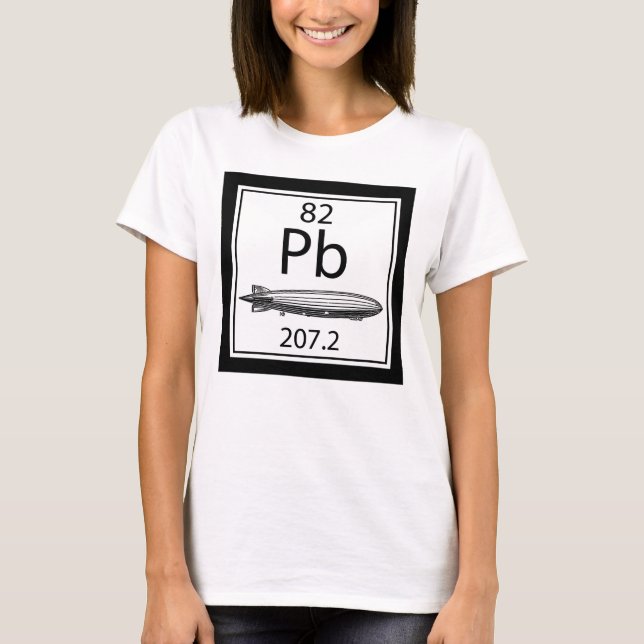 Camiseta Tabla Periódica Número Atómico Led Zeppelin (Anverso)