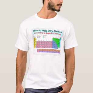 Camiseta Tabla periódica para los químicos orgánicos