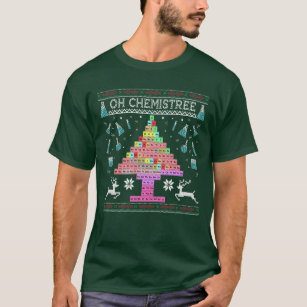 Camiseta Tabla periódica química de elementos