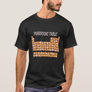 Camiseta Tabla Purriódica Cuta Tabla Periódica Cat Pun Homb