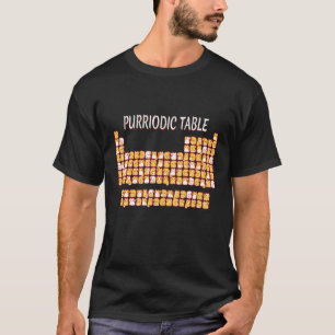 Camiseta Tabla Purriódica Cuta Tabla Periódica Cat Pun Homb