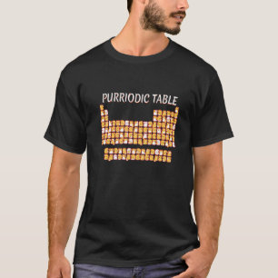 Camiseta Tabla Purriódica Cuta Tabla Periódica Cat Pun Homb