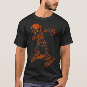 Camiseta Tablas de skate Esqueleto Gorra Truco genial Ollie