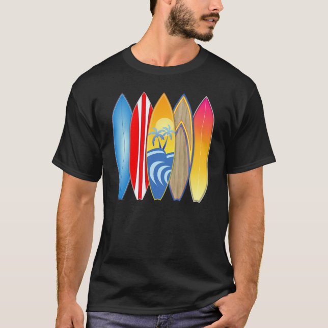 Camiseta Tablas de surf (Anverso)