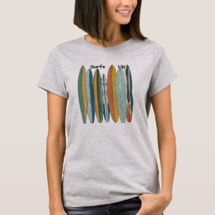 Camiseta Tablas de surf en fila mujeres y adolescentes Surf