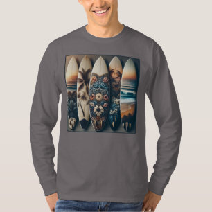 Camiseta Tablas de surf pintadas hawaianas