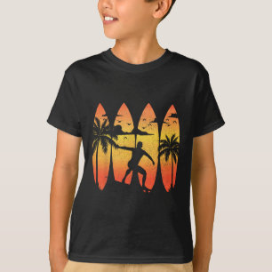 Camiseta Tablas de surf surfista surf vintage playa verano 