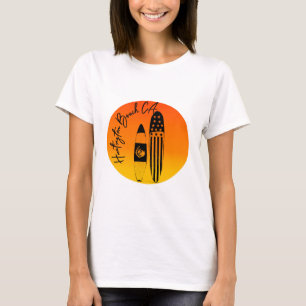 Camiseta “Tablas de surf y puestas de sol de Huntington Bea