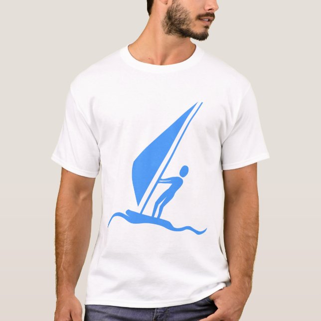 Camiseta Tablas de vela - Azul bebé (Anverso)