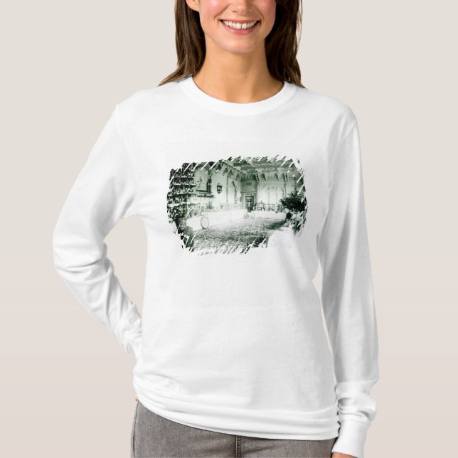 Camiseta Tablas del navidad en el cuarto de Durbar (Anverso)