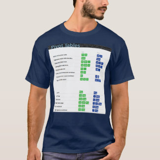 Camiseta Tablas dinámicas Accesos rápidos de teclado de Exc
