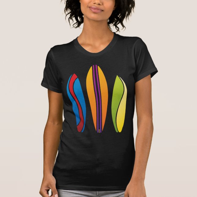 Camiseta Tablas hawaianas coloridas (Anverso)