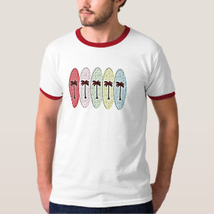 Camiseta tablas hawaianas con la palma trees2