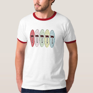 Camiseta tablas hawaianas con la palma trees2