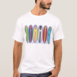 Camiseta Tablas hawaianas de la playa de Malibu