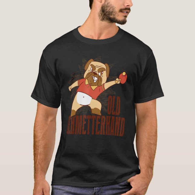 Camiseta Table Tennis Old Schmetterhand Pingpong Outfit Dog (Anverso)