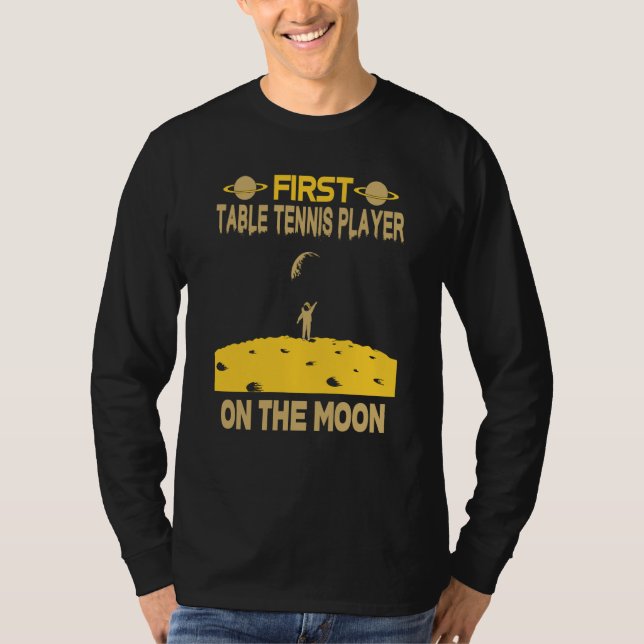Camiseta Table Tennis On The Moon (Anverso)