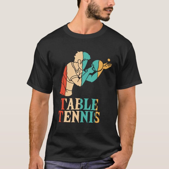 Camiseta Table Tennis Table Tennis Paddles Balls Profi Ping (Anverso)
