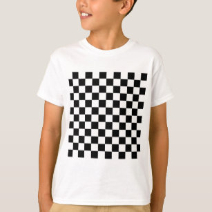 Camiseta Tablero a cuadros del ajedrez del diseño de las