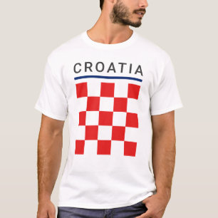 Camiseta Tablero de ajedrez de Croacia