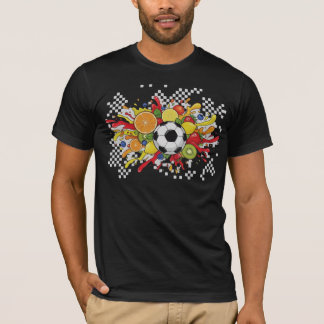 Camiseta Tablero de ajedrez de fútbol colorido