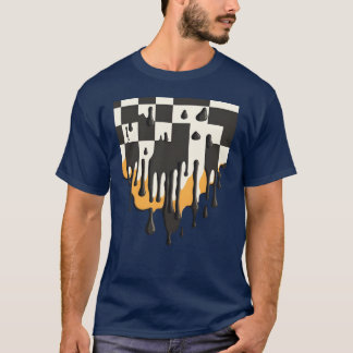 Camiseta Tablero de ajedrez divertido derretido