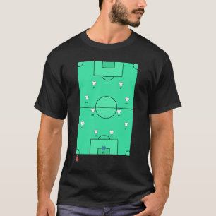 Camiseta Tablero de alineación de equipo de fútbol personal