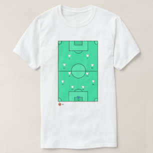 Camiseta Tablero de alineación de equipo de fútbol personal