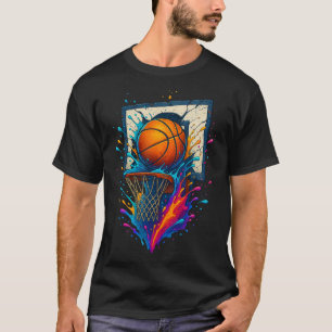 Camiseta Tablero de baloncesto Splash Slam Dunk Sketll Colo