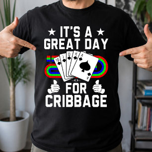 Camiseta Tablero de Cribbage Divertido para Jugador de Cart