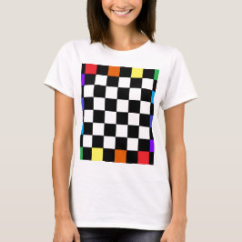 Camiseta Tablero de damas CricketDiane del arco iris