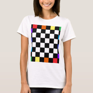 Camiseta Tablero de damas CricketDiane del arco iris