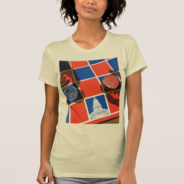 Camiseta Tablero de damas de la elección (Anverso)