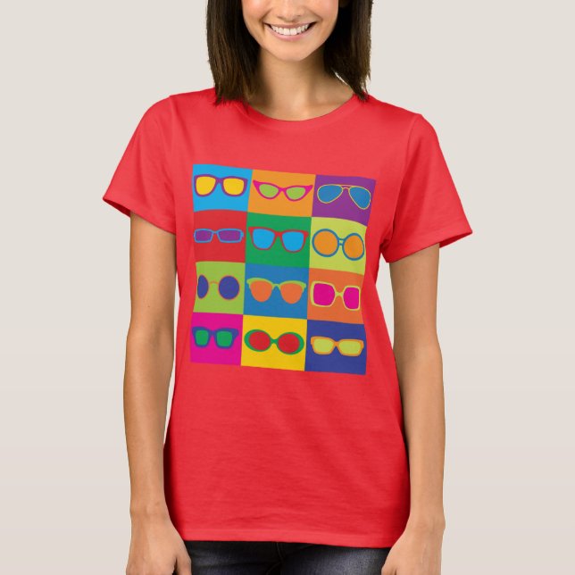 Camiseta Tablero de damas de las lentes (Anverso)