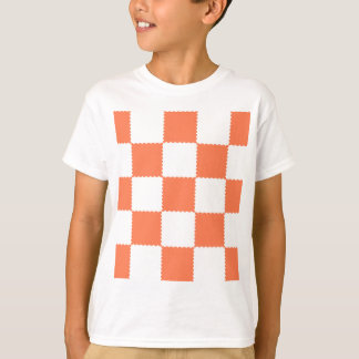Camiseta Tablero de damas del melocotón