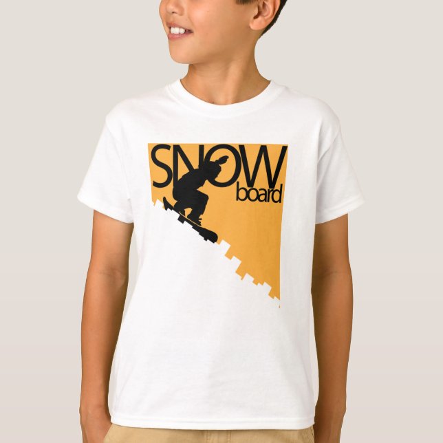 Camiseta tablero de la nieve (Anverso)