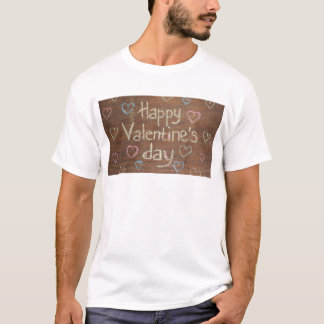 Camiseta Tablero de pizarra de feliz día de San Valentín