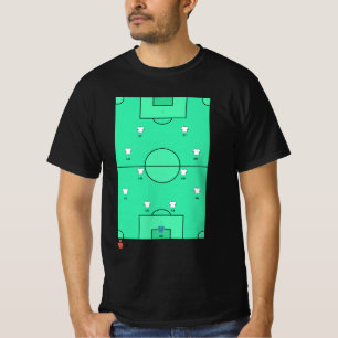 Camiseta Tablero de plantilla de equipo de formación de fút